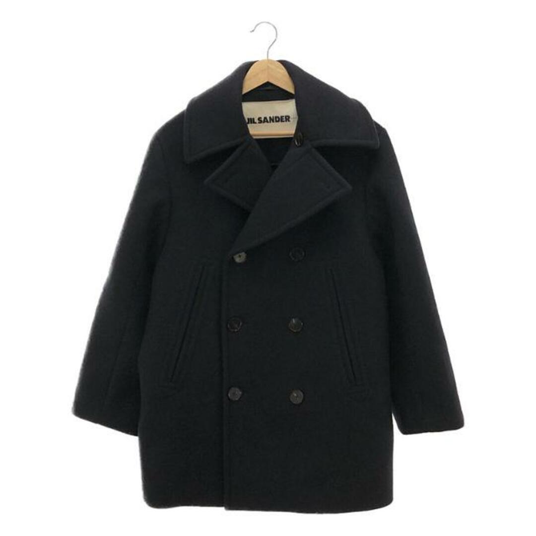 その他JIL SANDER+ / ジルサンダープラス | ウールメルトン ダブル ピーコート | 34 | ネイビー | レディース