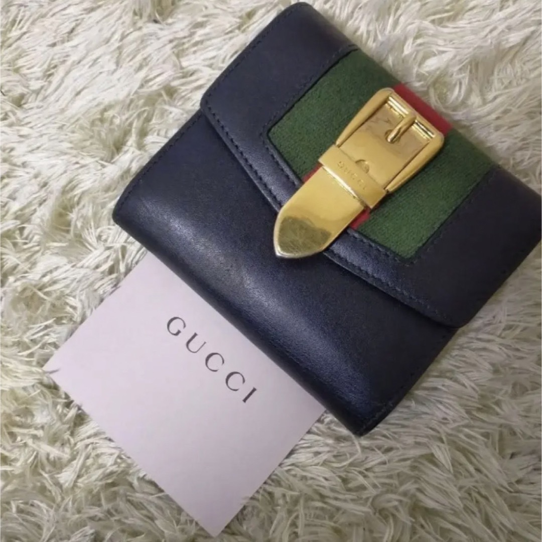 ❤️ 極美品 GUCCI グッチ シルヴィ コンパクト 折り財布 - 通販