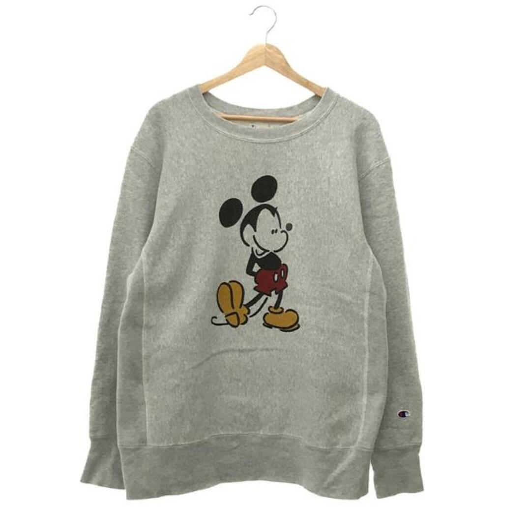 CHAMPION / チャンピオン | × Disney / ディズニー WINNIE THE POOH C8-N032 ミッキー スウェット プルオーバー | XL | グレー | メンズ