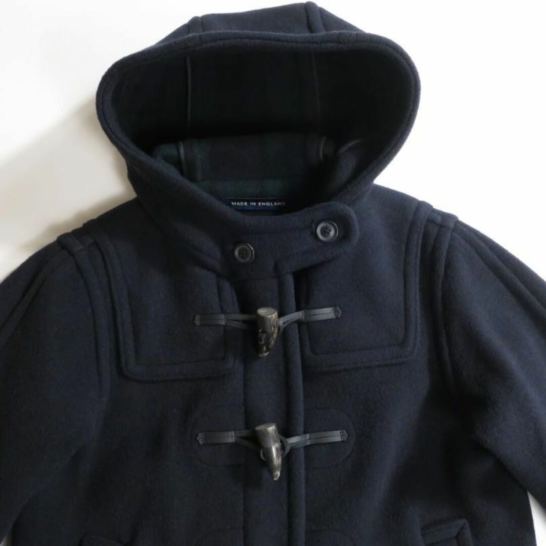 497*美品 ロンドントラディション 裏地チェック ダッフルコート.