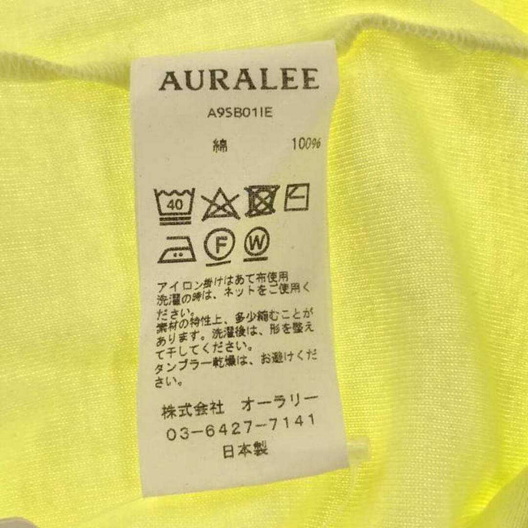 AURALEE(オーラリー)の【新品】  AURALEE / オーラリー | IENA 別注 カットソー | 38 | イエロー | レディース レディースのトップス(Tシャツ(長袖/七分))の商品写真