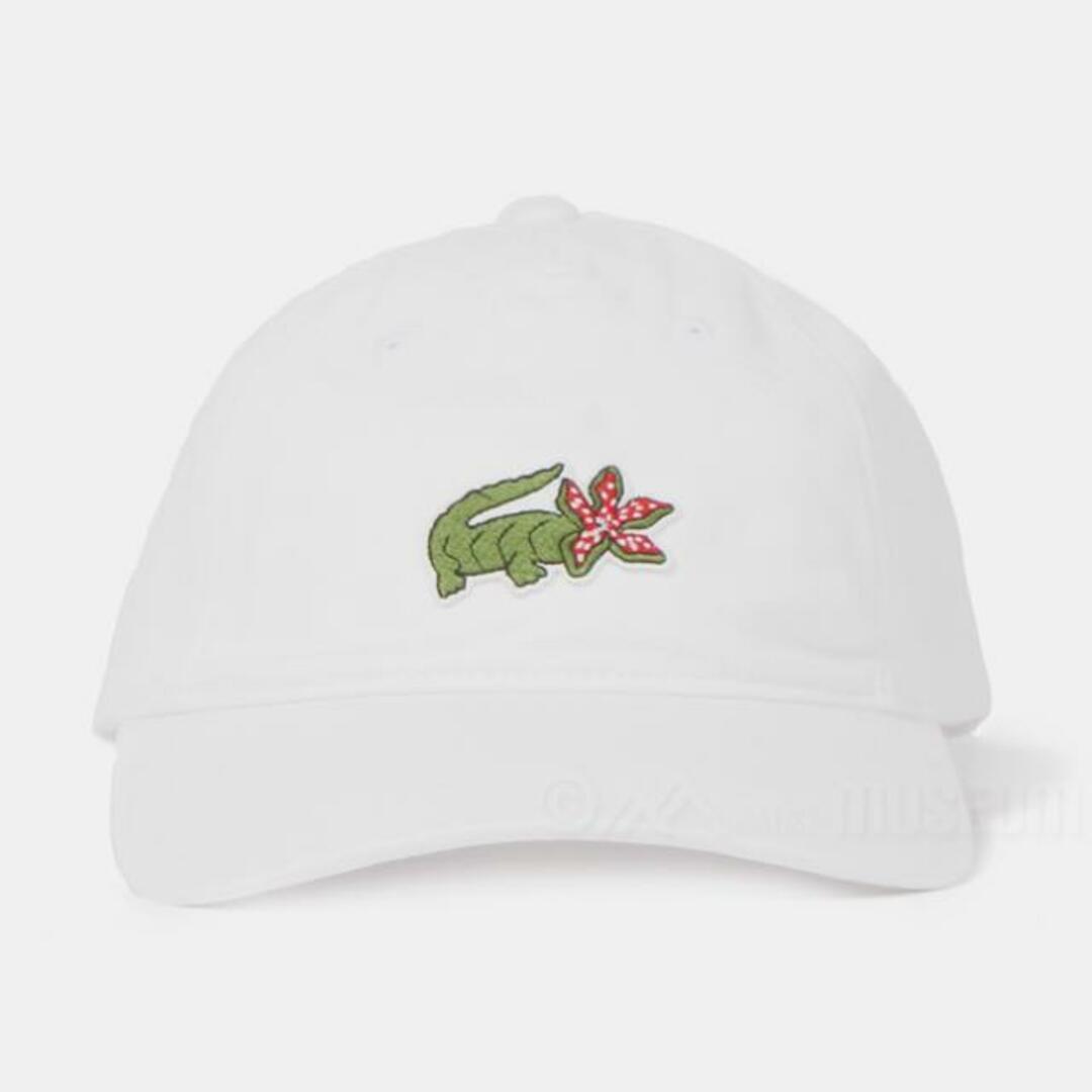 【新品未使用】 Lacoste ラコステ 帽子 　 Lacoste x Netflix アレンジワニロゴキャップ RK7743 【WHITE/STRANGER THINGS】重量約110g