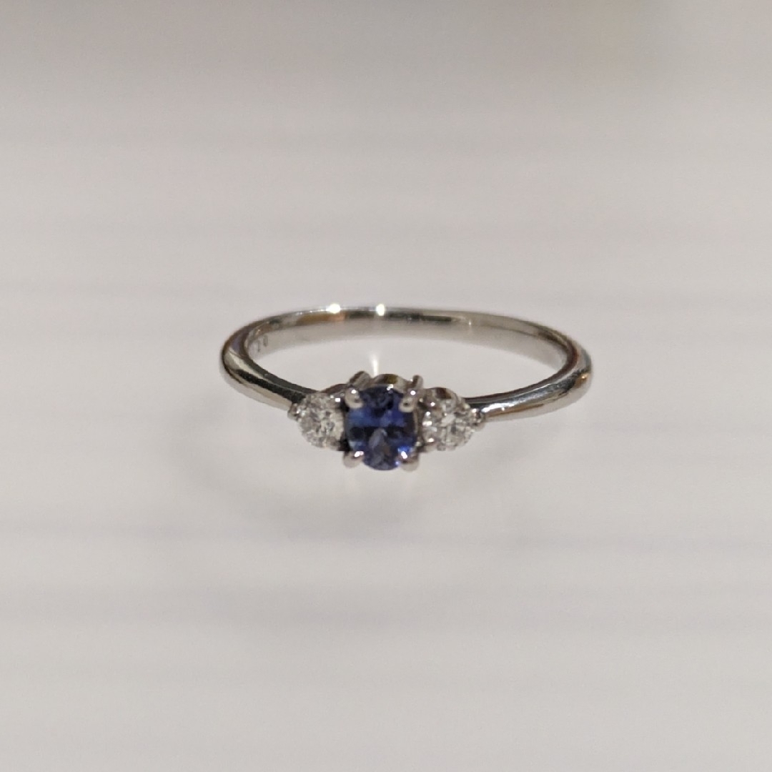 ベニトアイト0.2ct　#6 指輪 レディースのアクセサリー(リング(指輪))の商品写真