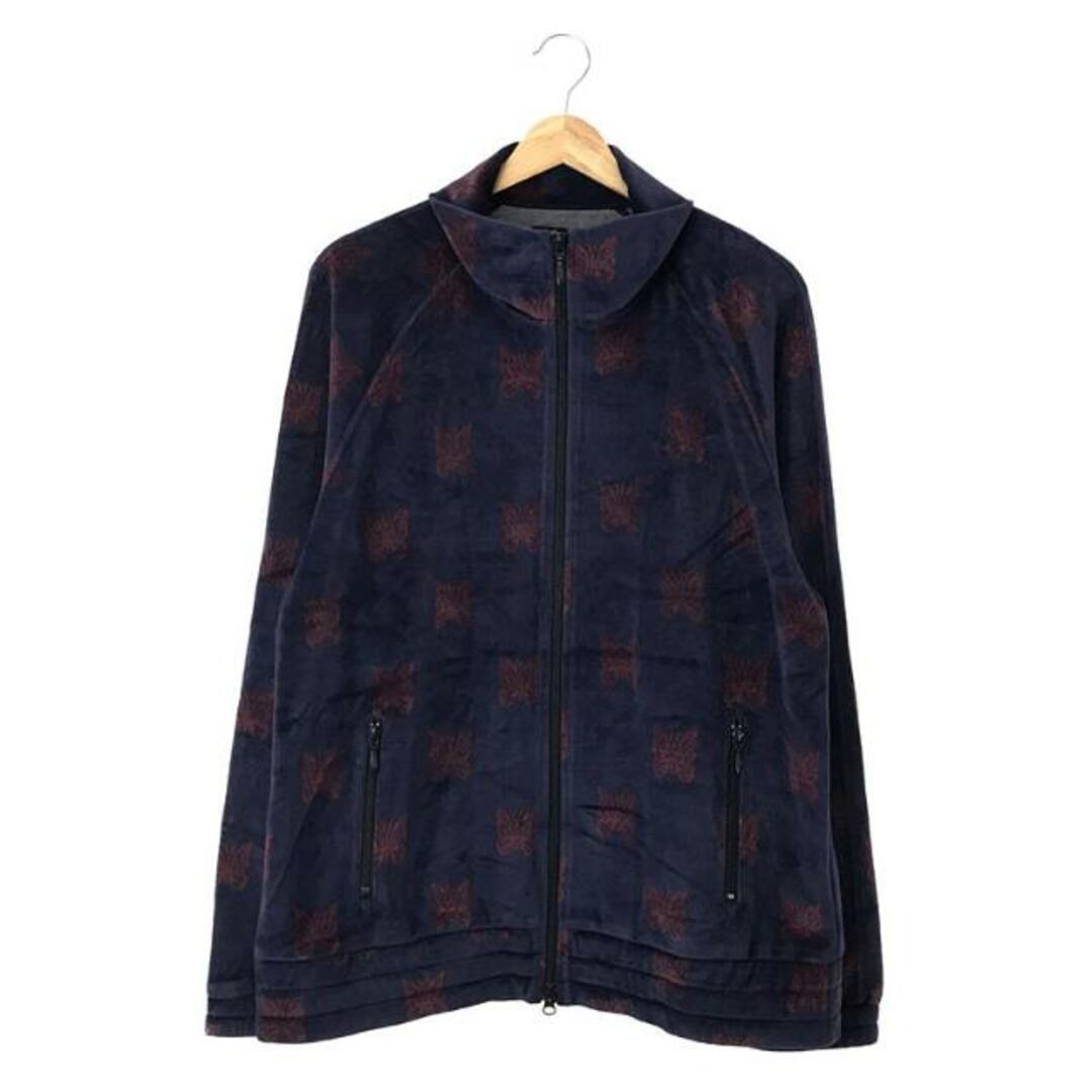 Needles / ニードルス | 2022AW | Track Jacket - C/PE Papillon Velour［LQ237］/ パピヨン  ベロア トラックジャケット | L | Navy/Bordeaux | メンズ | フリマアプリ ラクマ