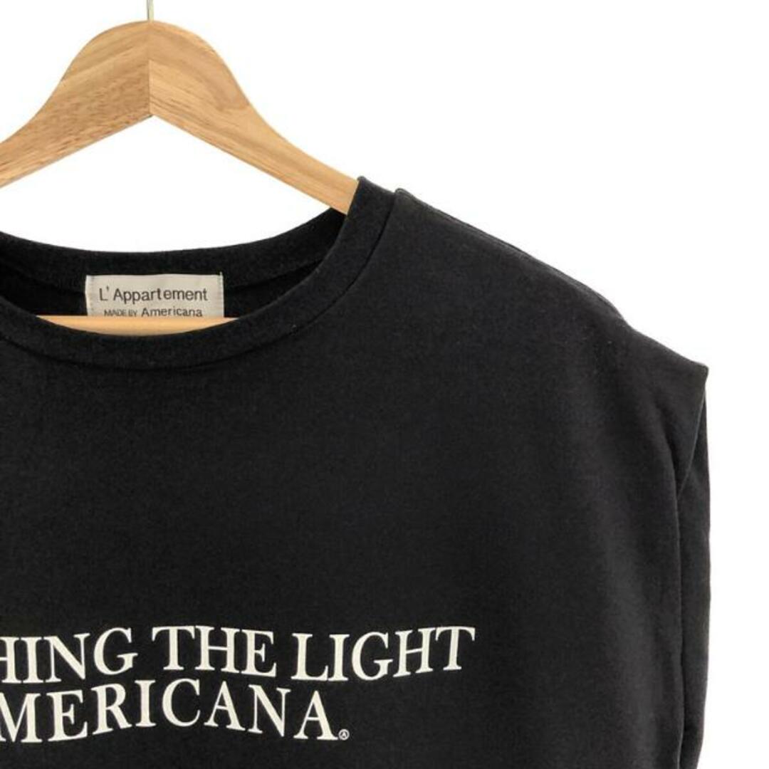 AMERICANA(アメリカーナ)のAmericana / アメリカーナ | アパルトモン別注 N/S LOGO TEE black | フリー | ブラック | レディース レディースのトップス(Tシャツ(半袖/袖なし))の商品写真