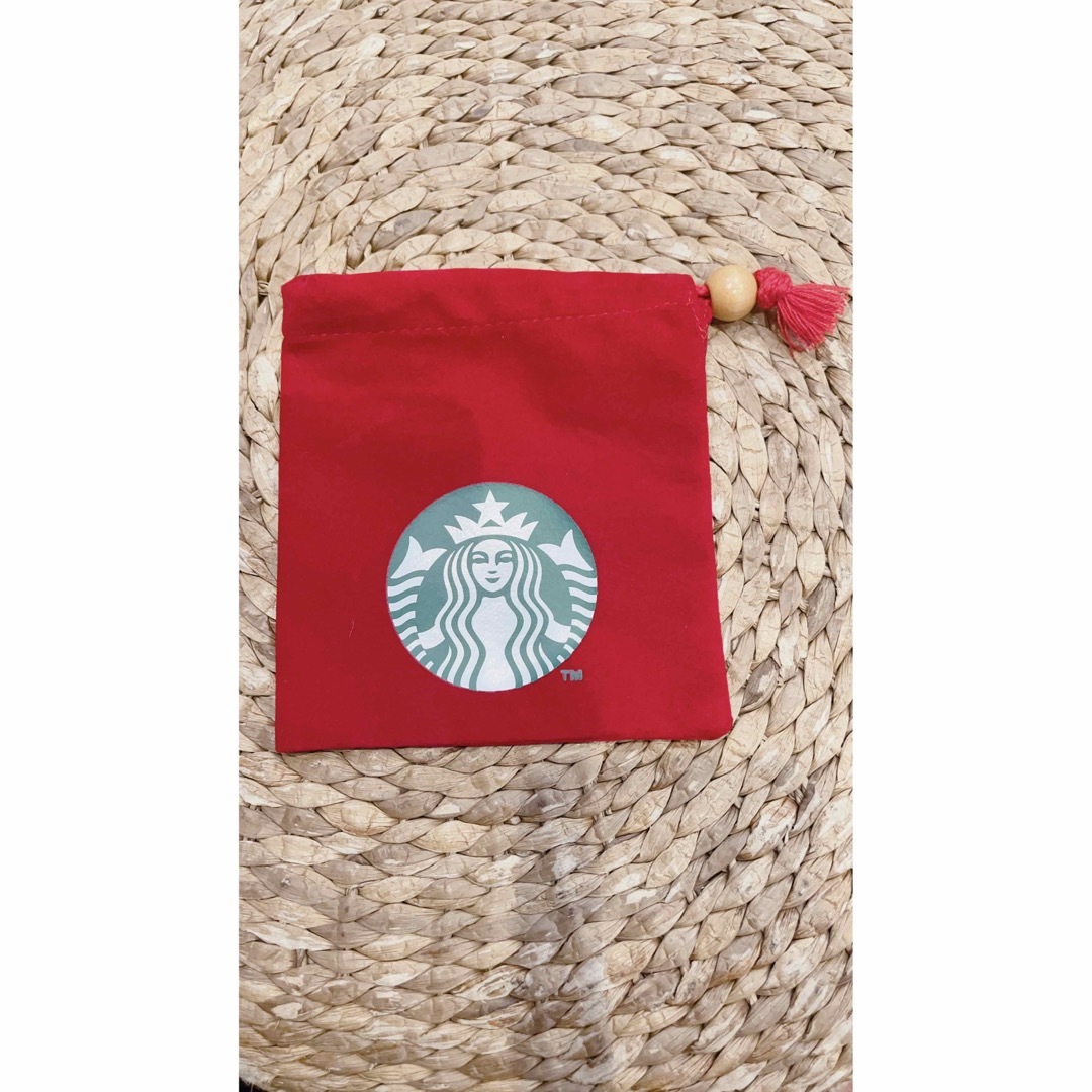 Starbucks(スターバックス)のStarbucks 赤ポーチ&小物入れ ハンドメイドのファッション小物(ポーチ)の商品写真
