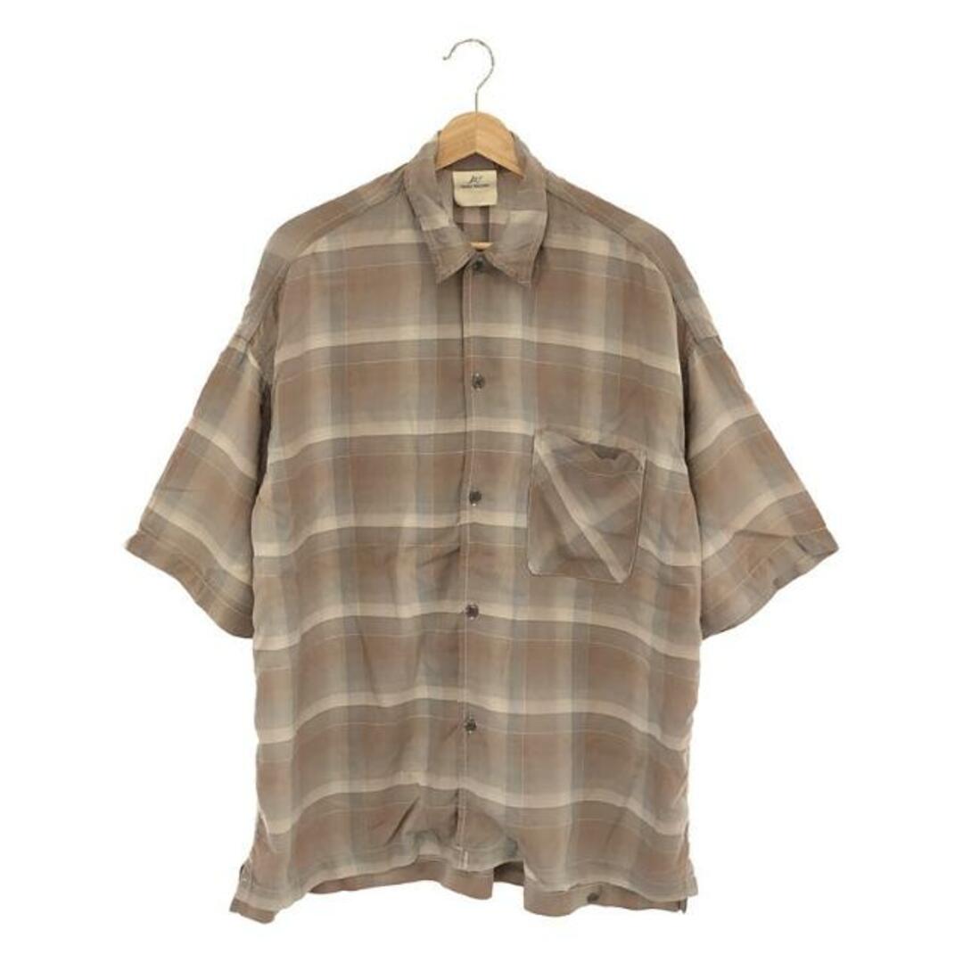 REMI RELIEF(レミレリーフ)のREMI RELIEF / レミレリーフ | アパルトモン別注 CHECK 2WAY SHIRT | F | ベージュ系 | レディース レディースのトップス(シャツ/ブラウス(半袖/袖なし))の商品写真