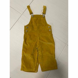 プチバトー(PETIT BATEAU)のPETIT BATEAU コーデュロイサロペット　6m 67cm(カバーオール)