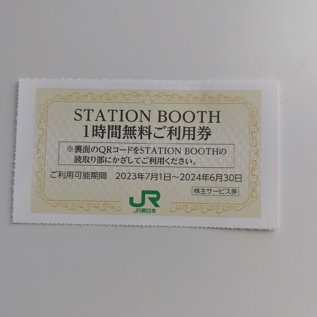 JR東日本STATION BOOTH 1時間無料券 チケットの施設利用券(その他)の商品写真