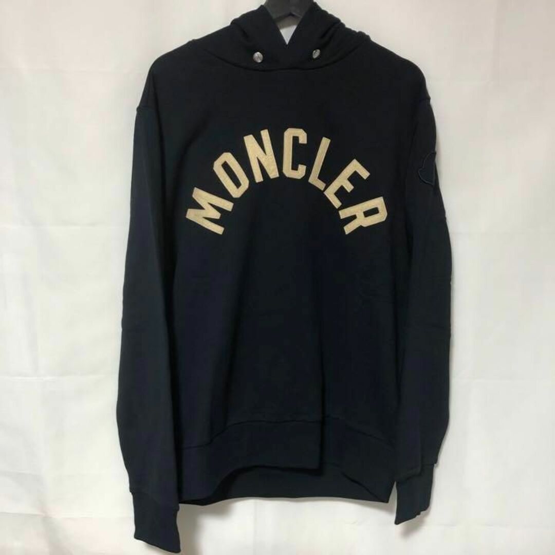 Lサイズ MONCLER モンクレール ロゴ入りフード付スウェットシャツ