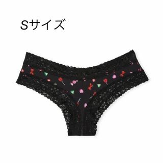 ヴィクトリアズシークレット(Victoria's Secret)のレーストリムチーキーパンティ　キャンディ(ショーツ)