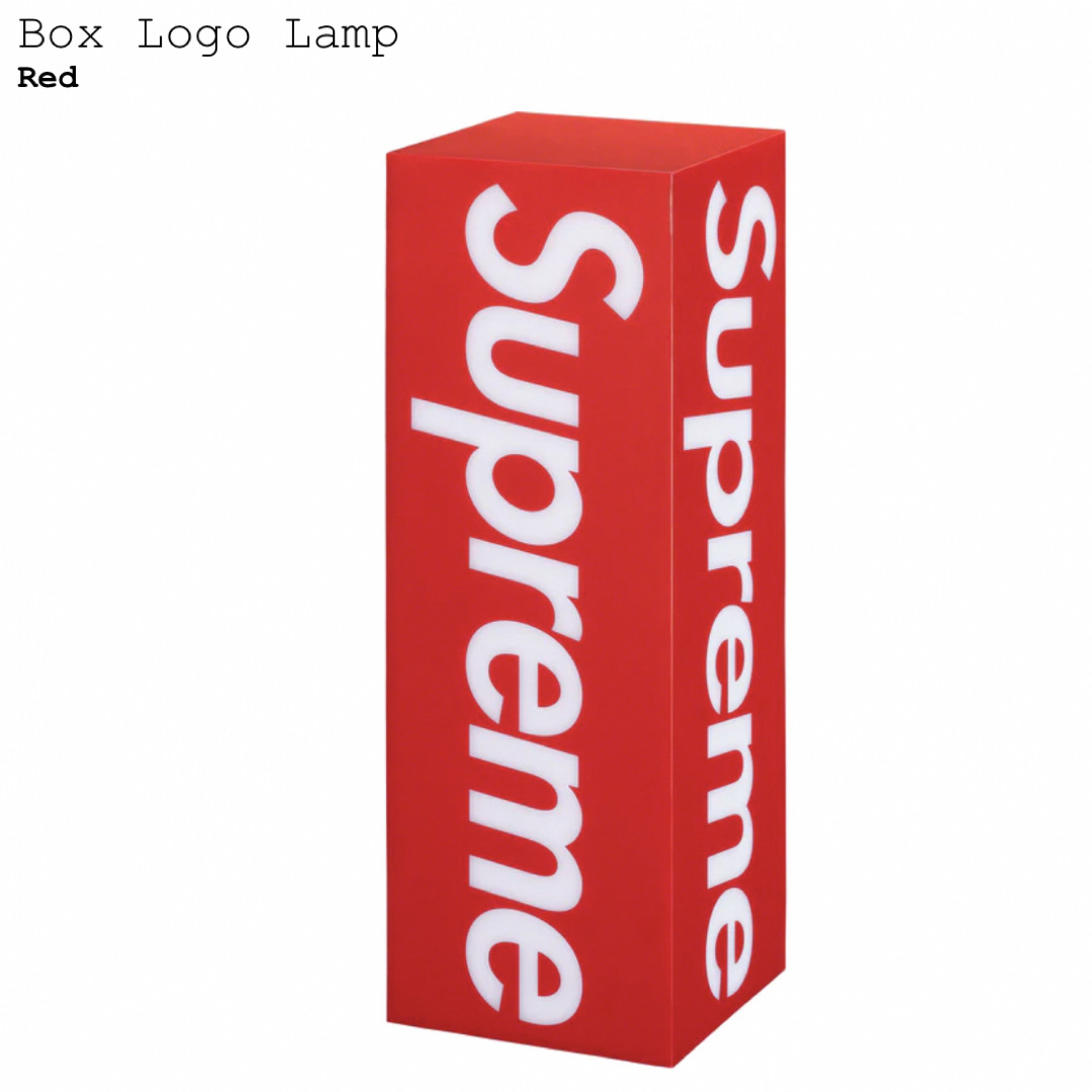 新古品　開封のみ未使用品　Box Logo Lamp