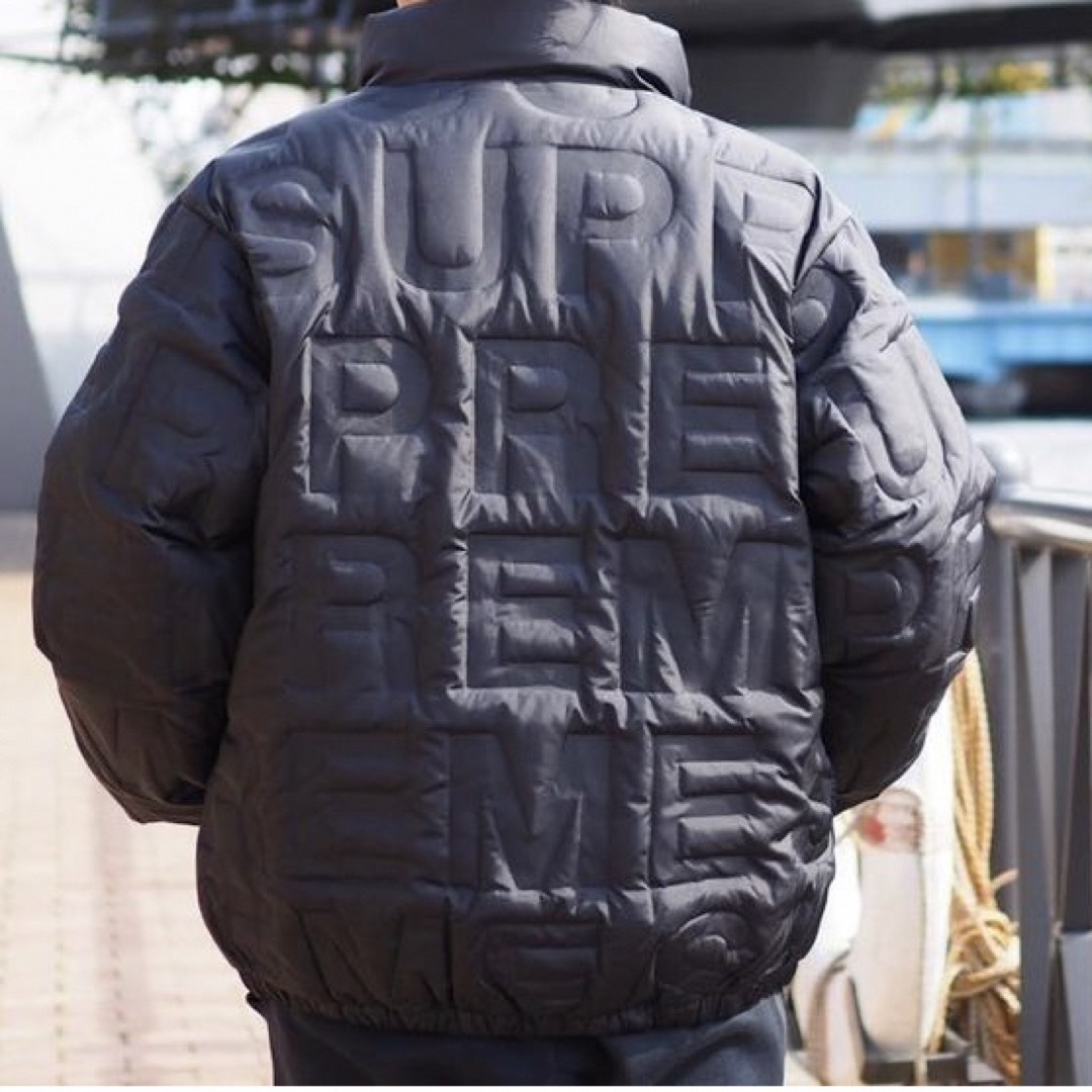 シュプリームSupreme Bonded Logo Puffy Jacket/S