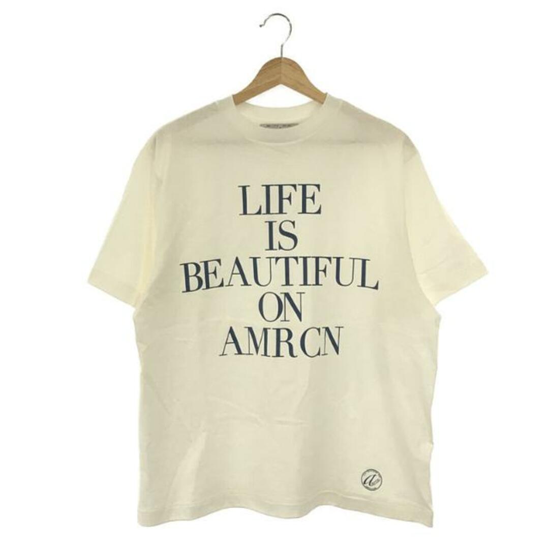 【美品】 Americana / アメリカーナ | 2023SS | × SALON adam et rope' LIFE IS BEAUTIFUL  半袖Tシャツ | ホワイト | レディース | フリマアプリ ラクマ