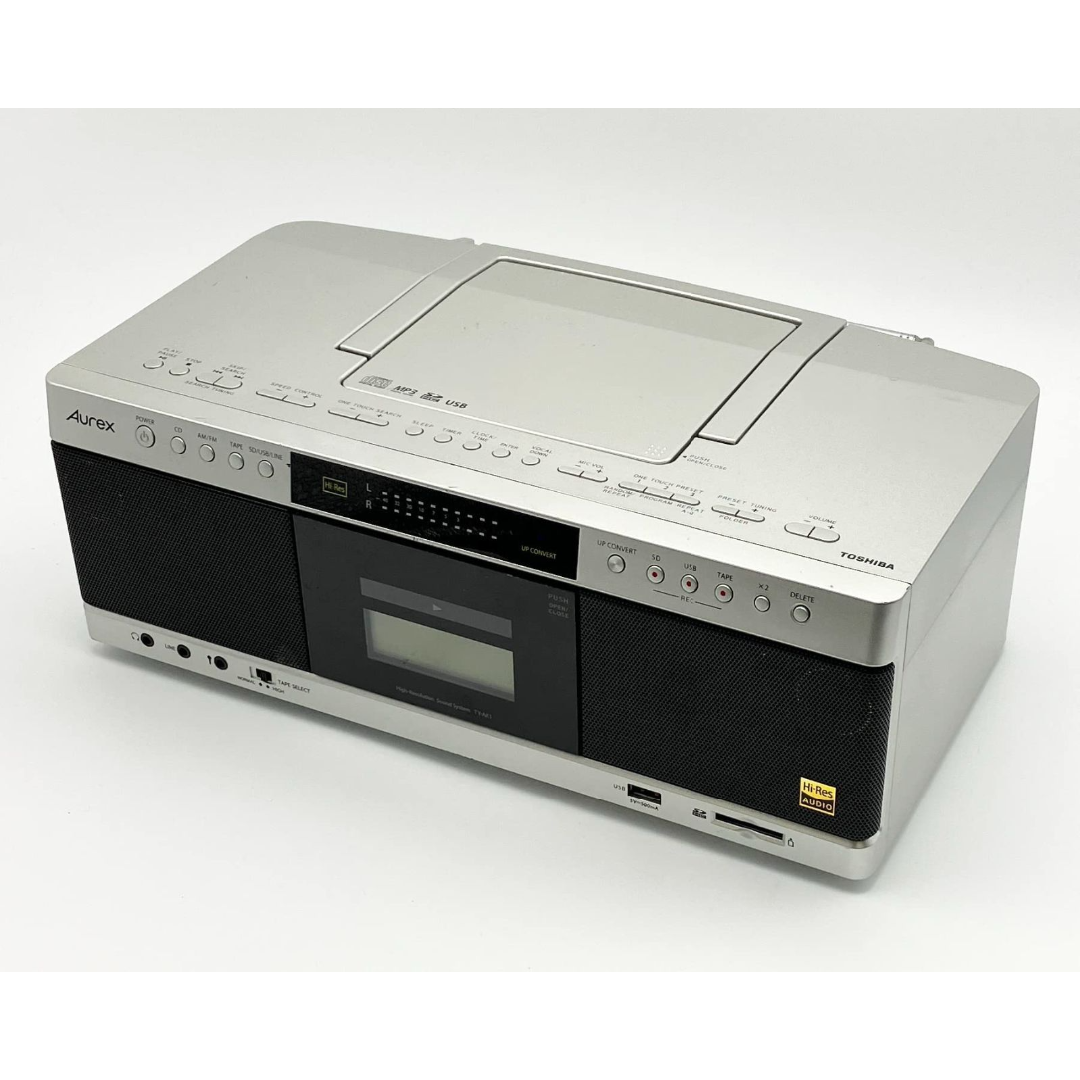 東芝 ハイレゾ CDラジカセ SD/USB/CD-RW対応 Aurex Tオーディオ機器
