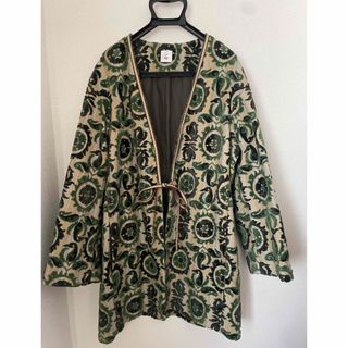 ロク(6 (ROKU))のroku 6 PILE CUT JACQUARD COAT (ノーカラージャケット)