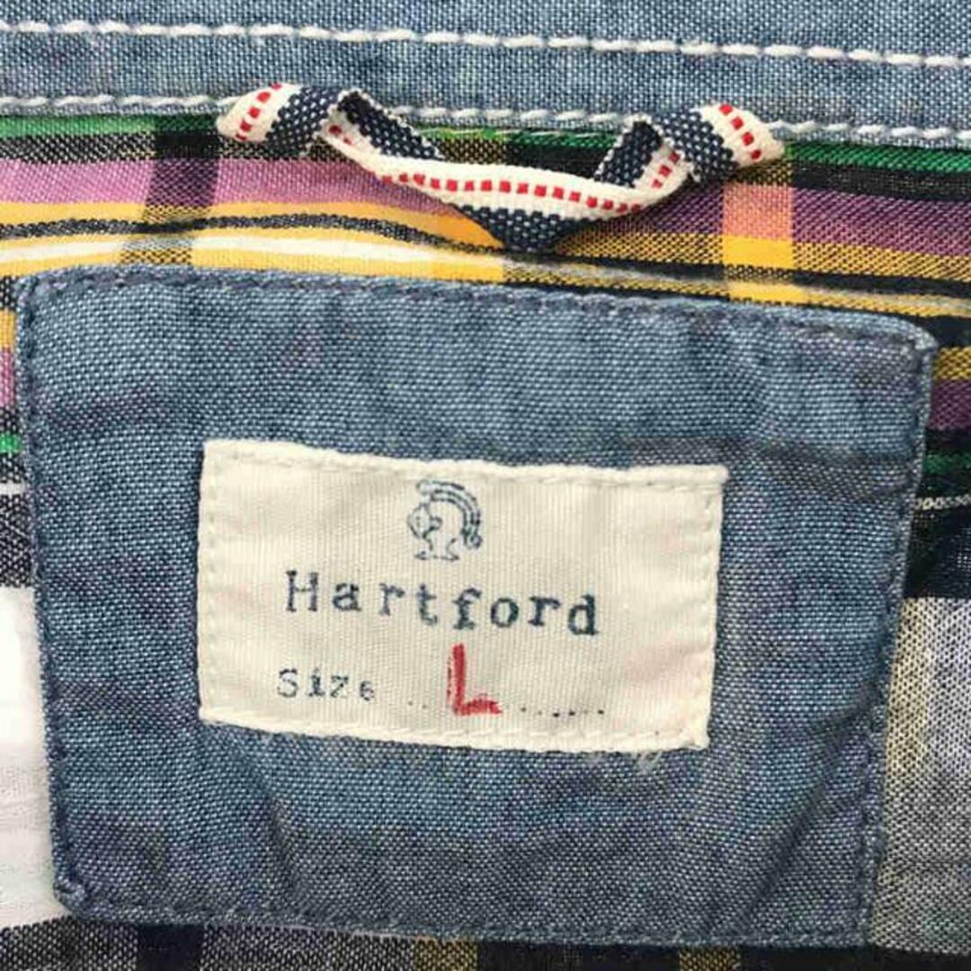 HARTFORD / ハートフォード | チェック レギュラカラーシャツ | L | マルチカラー | メンズ メンズのトップス(Tシャツ/カットソー(七分/長袖))の商品写真