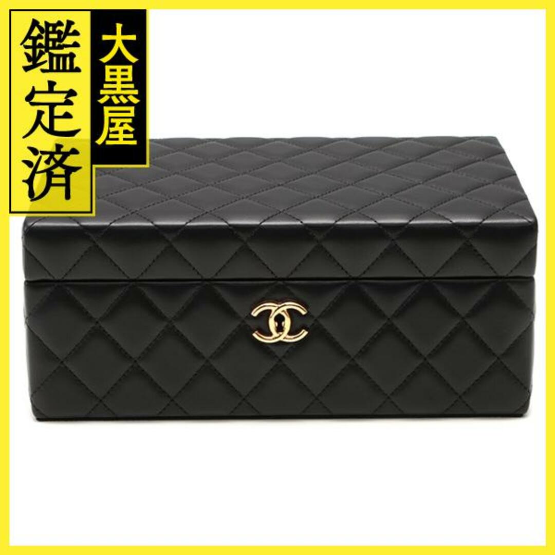 CHANEL マトラッセ ジュエリー ボックス ラムスキン　ゴ【472】AH