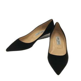 ジミーチュウ(JIMMY CHOO)の【新品】  JIMMY CHOO / ジミーチュウ | TAYLOR スエード ウェッジソール ヒールパンプス | 37 1/2 | ブラック | レディース(ハイヒール/パンプス)