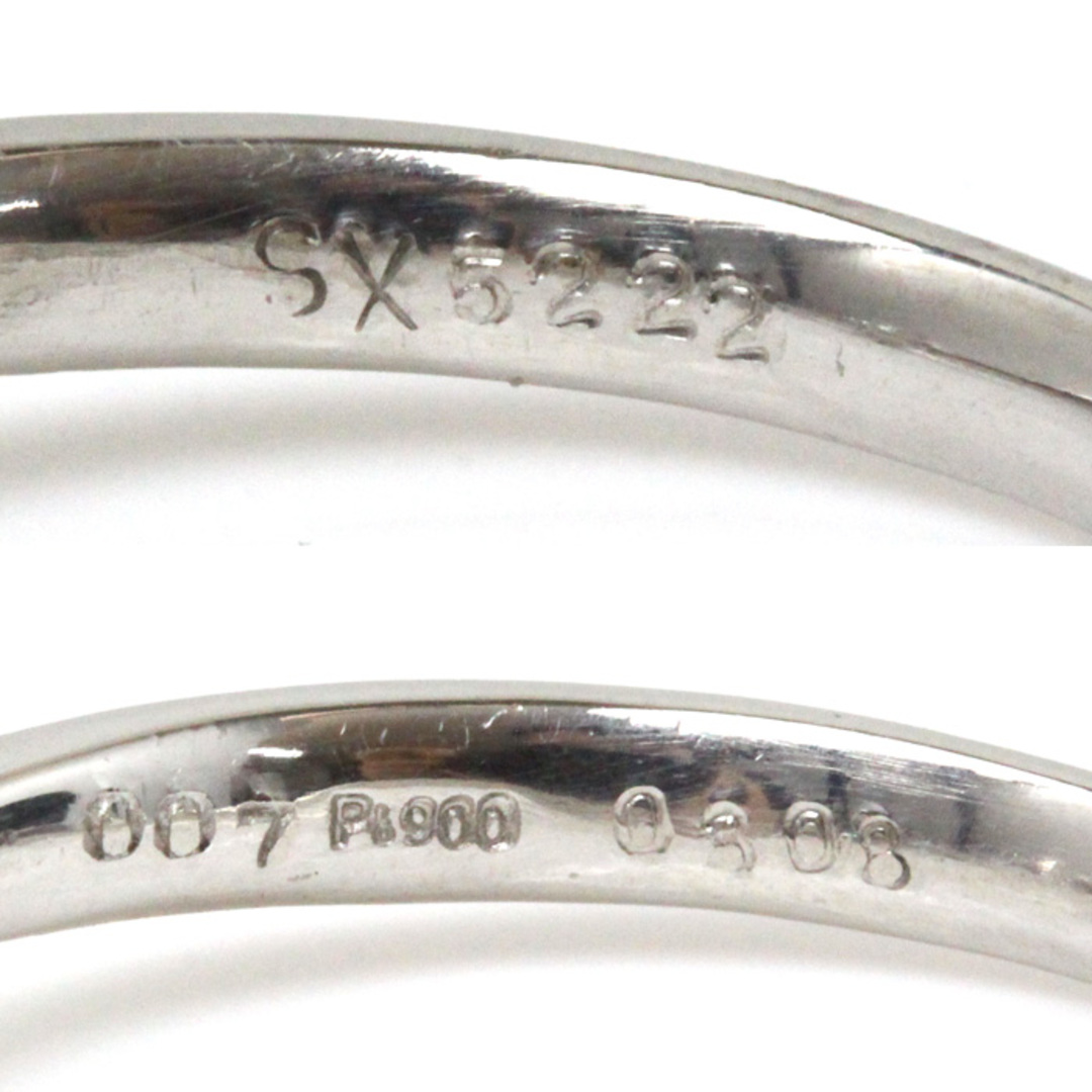Pt900プラチナ リング・指輪 ダイヤモンド0.308ct ダイヤモンド0.07ct 10.5号 3.3g レディース【中古】 レディースのアクセサリー(リング(指輪))の商品写真