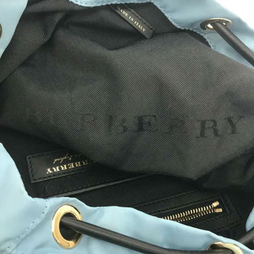 BURBERRY(バーバリー)のBurberry / バーバリー | レザー切替 ナイロン バックパック リュック | ー | ブルー/ブラック | レディース レディースのバッグ(リュック/バックパック)の商品写真