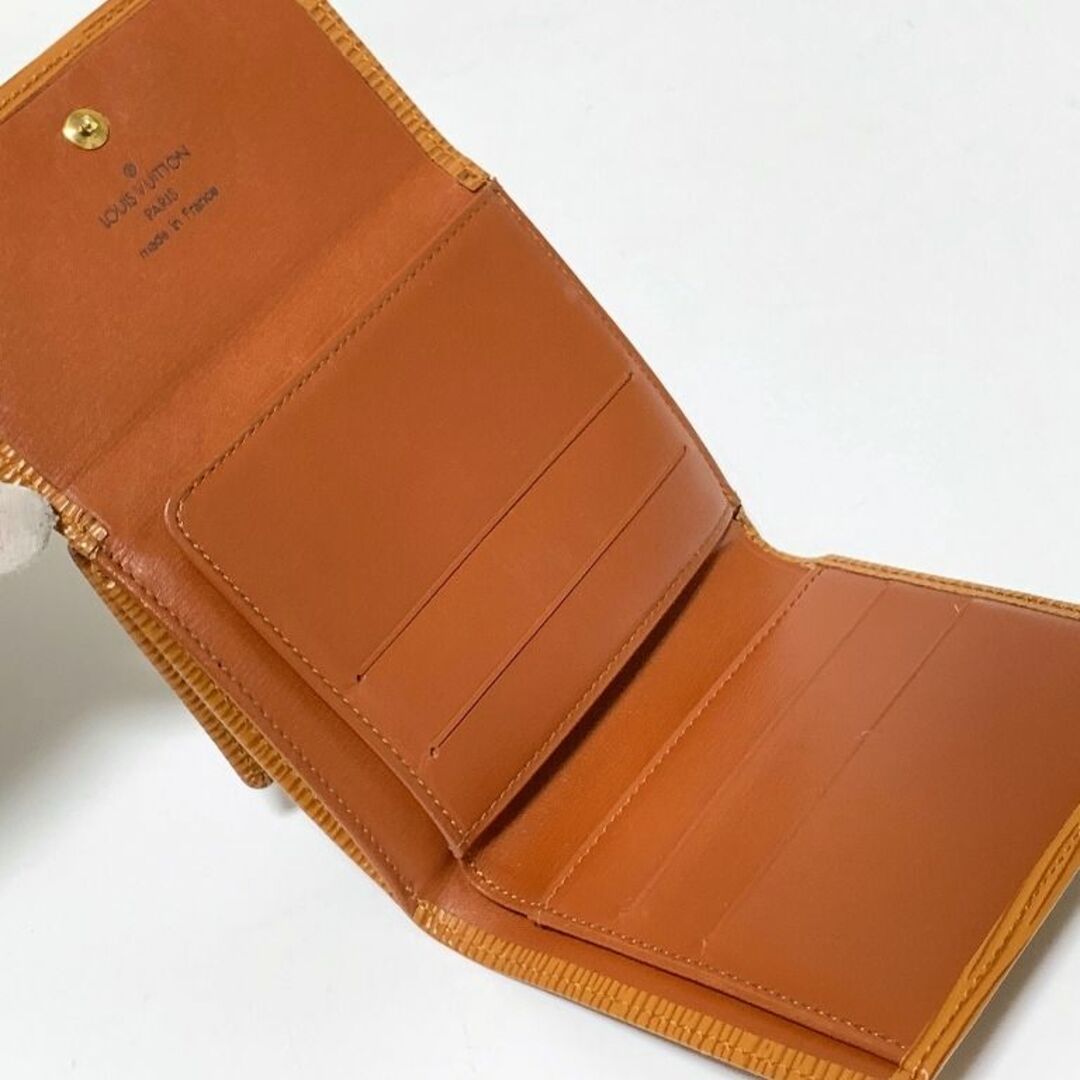LOUIS VUITTON - ルイヴィトン エピ 三つ折り 財布 茶 箱 D5の LOUIS VUITTON - ルイヴィトン エピ 三つ折り 財布 茶 箱 D5の