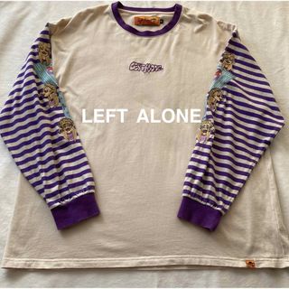 left alone レフトアローン ボーダーロンT  Mサイズ(Tシャツ/カットソー(七分/長袖))