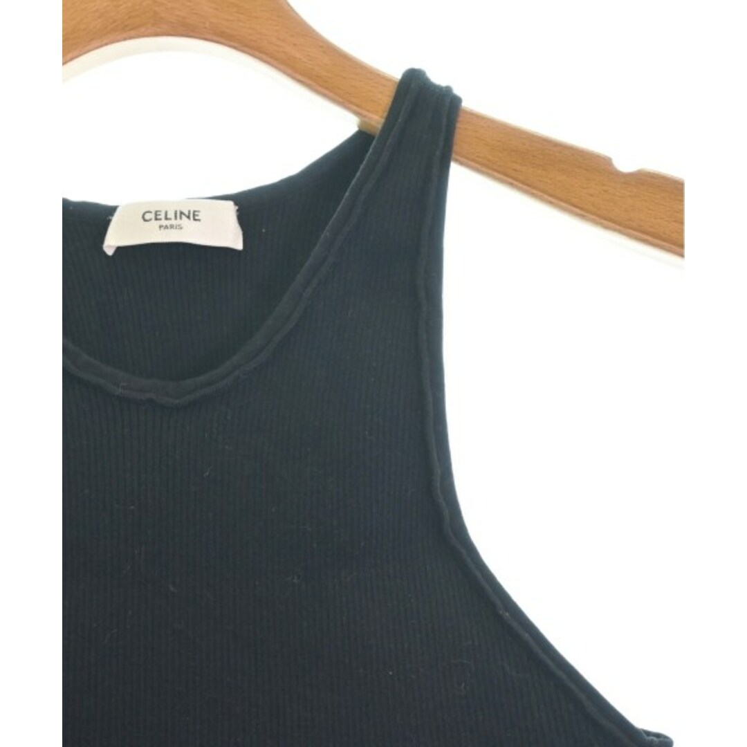 celine - CELINE セリーヌ タンクトップ S 黒x白 【古着】【中古】の