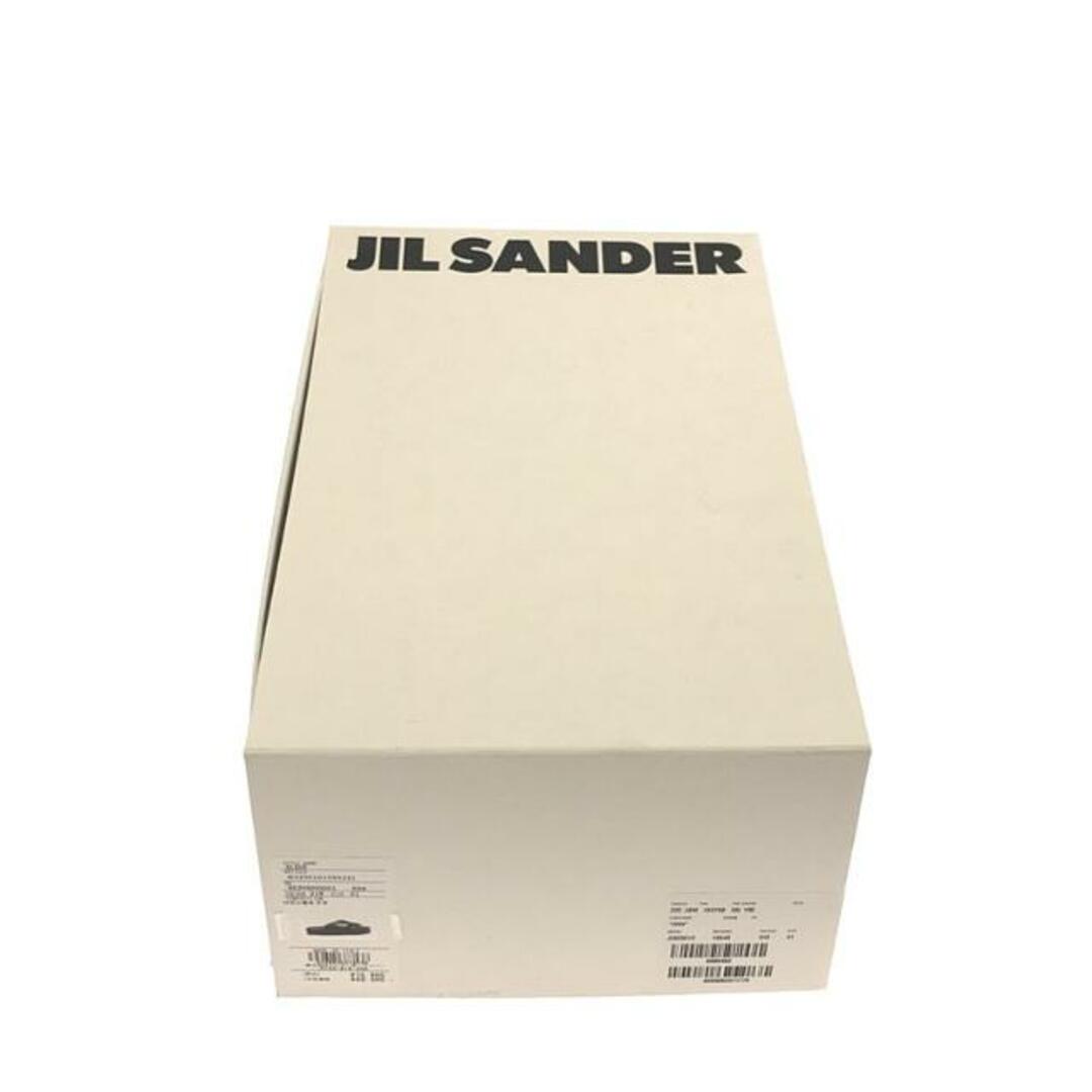 Jil Sander(ジルサンダー)の【美品】  JIL SANDER / ジルサンダー | クロスストラップ ラムレザー スライドサンダル | 41 | グレー | メンズ メンズの靴/シューズ(サンダル)の商品写真