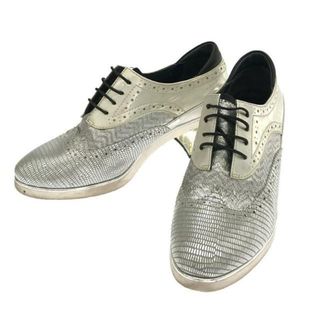 UNITED NUDE / ユナイテッドヌード | Brogue ブローグ ウイングチップ ヒール シューズ | 37 | シルバー | レディース(ブーツ)