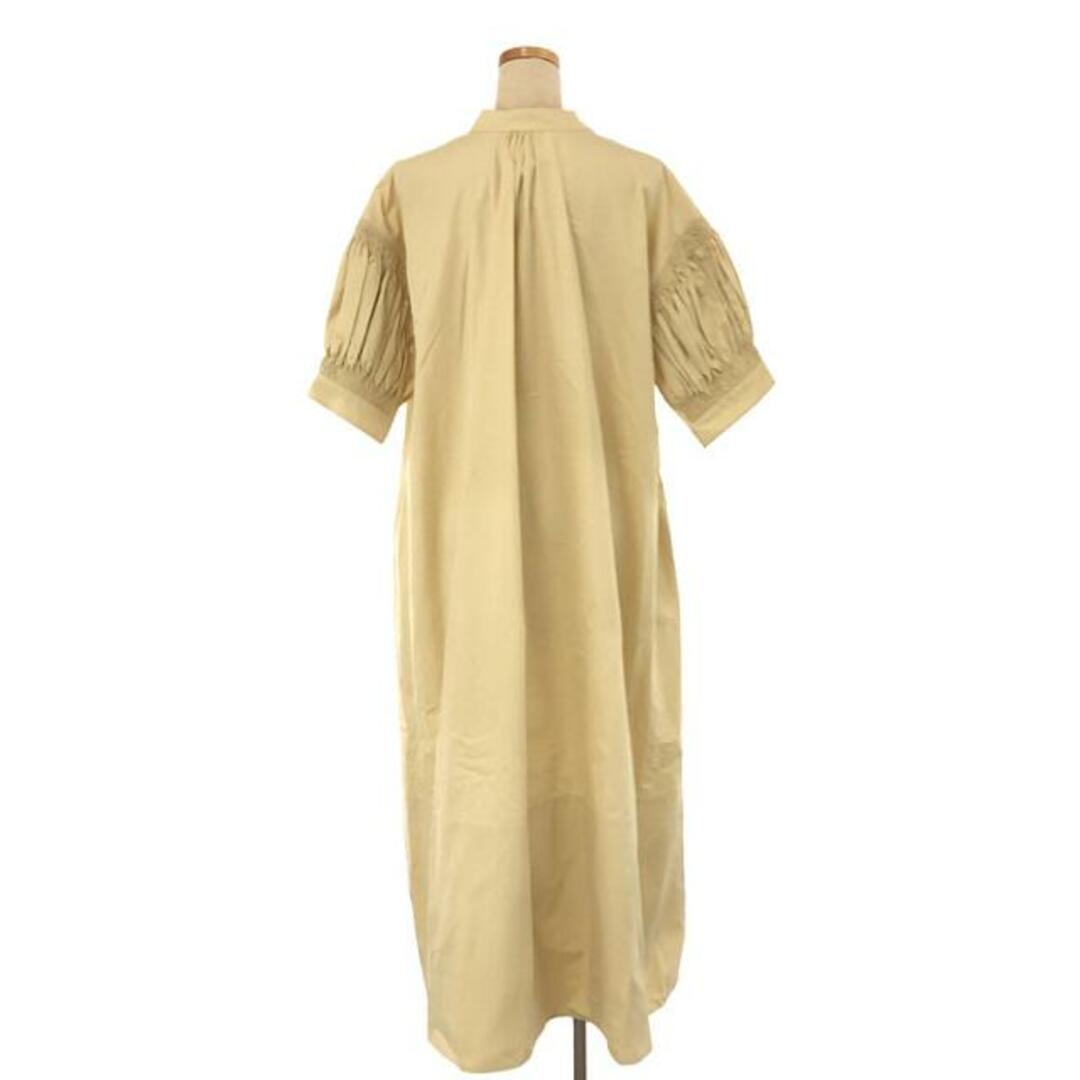 【新品】 JIL SANDER / ジルサンダー | 滝沢眞規子さん着用モデル / コットン ギャザースリーブ Vネックドレスワンピース | 36 | アイボリー | レディース