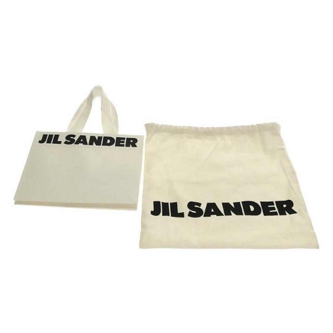 【美品】 JIL SANDER / ジルサンダー | DUMPLING POUCH / ドローストリング レザー切替 キャンバス 巾着 ポーチ バッグ  | ー | ブラック | レディース