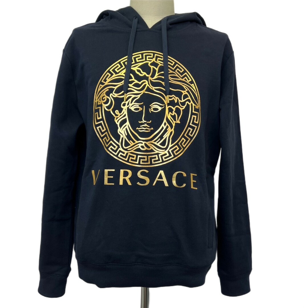 VERSACE ビッグロゴ刺繍 スウェット トレーナー M 黒 - トップス VERSACE ビッグロゴ刺繍 スウェット トレーナー M 黒 - トップス