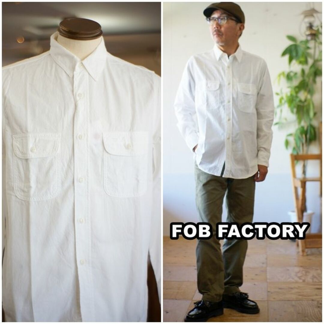 FOB FACTORY　エフオービーファクトリー　ワークシャツ　F3496 L
