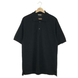 オーラリー(AURALEE)の【美品】  AURALEE / オーラリー | Super Fine Cotton Pique Big Polo ポロシャツ | 5 | ブラック | メンズ(Tシャツ/カットソー(半袖/袖なし))