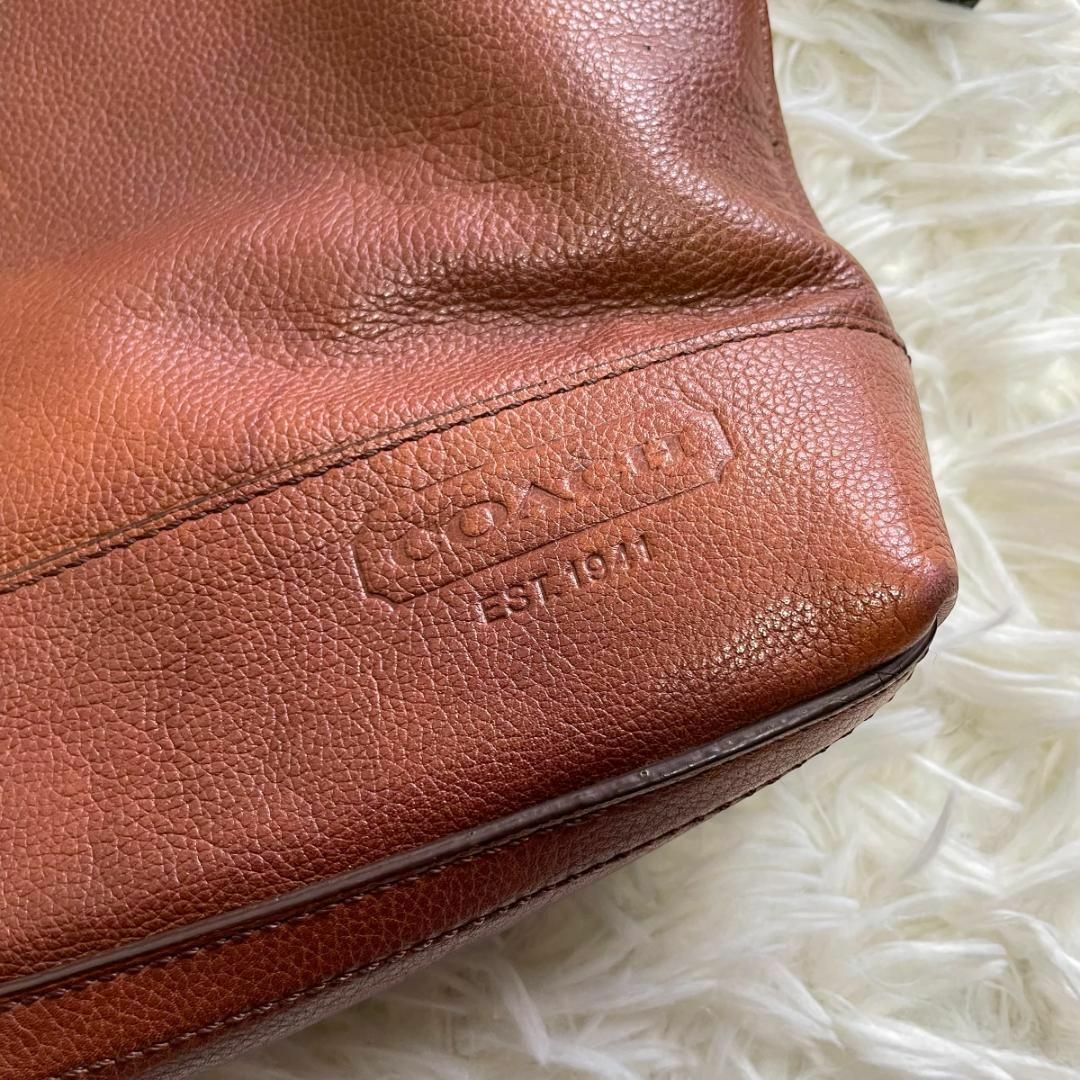 COACH - COACH トンプソン レザーショルダーバッグ 70308 ブラウンの