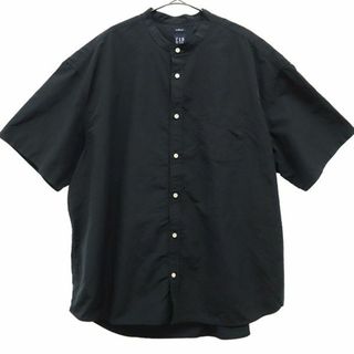 ギャップ(GAP)のギャップ 半袖 シャツ XL ブラック GAP バンドカラー メンズ 【中古】  【230827】(シャツ)