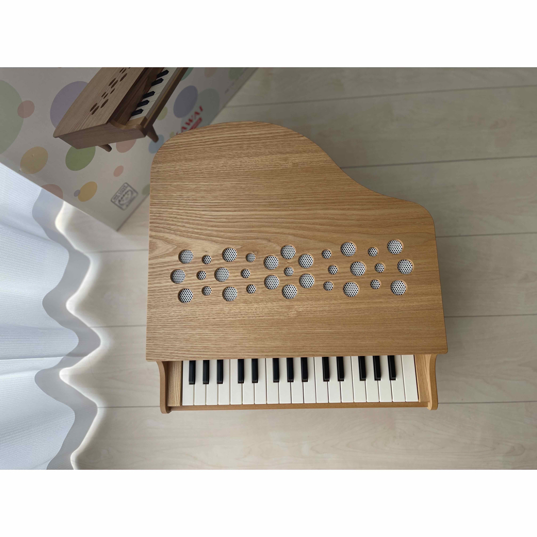 KAWAI カワイ ミニピアノ 木目 ナチュラル キッズ/ベビー/マタニティのおもちゃ(楽器のおもちゃ)の商品写真