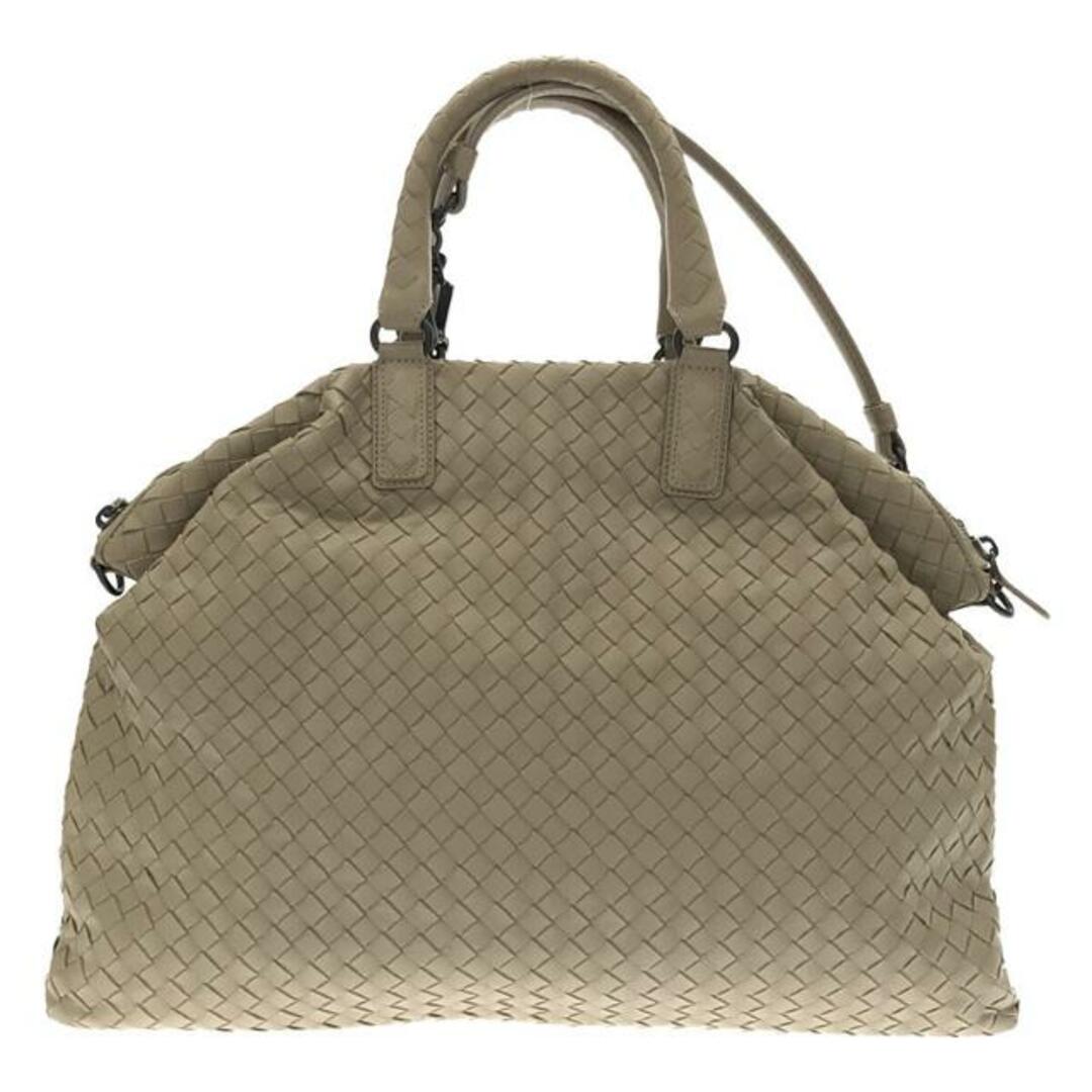 【新品】  BOTTEGA VENETA / ボッテガヴェネタ | 2way イントレチャート ショルダー付き レザー ハンドトートバッグ | ー | グレージュ | レディース