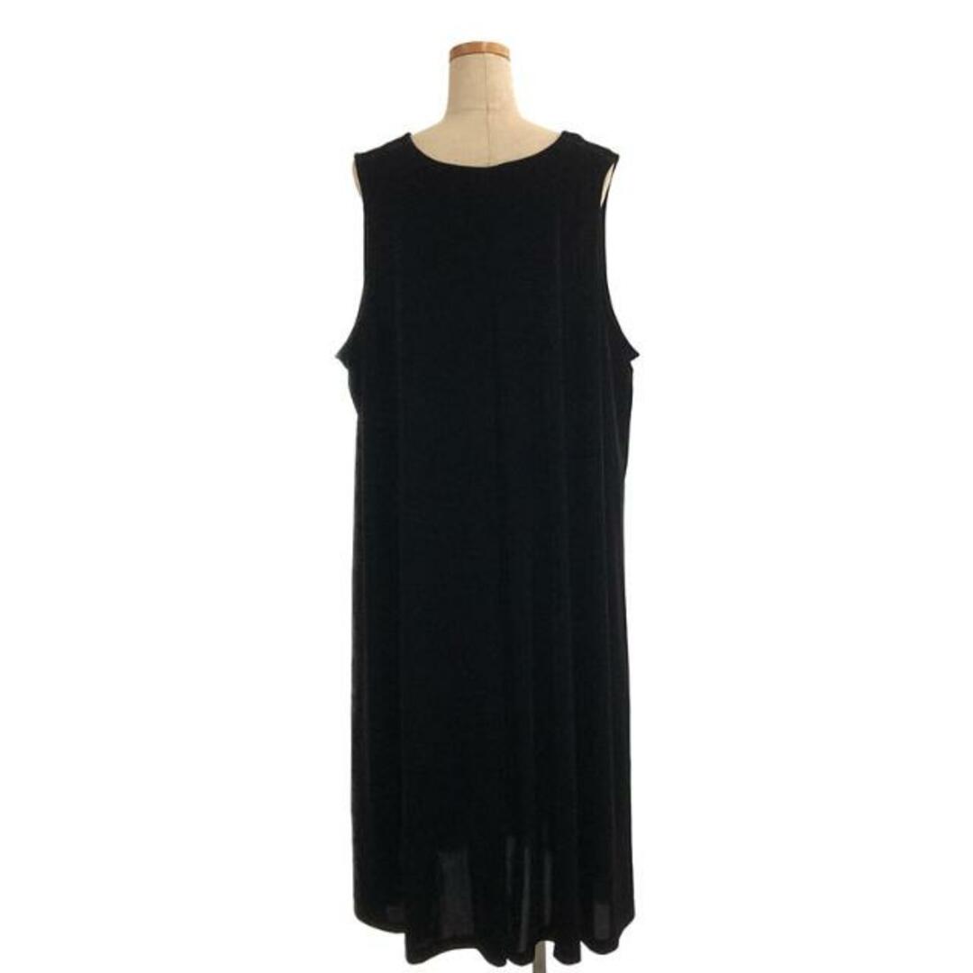 【美品】  foufou / フーフー | THE DRESS #16 no-sleeve velour one piece ワンピース | 1 | ブラック | レディース