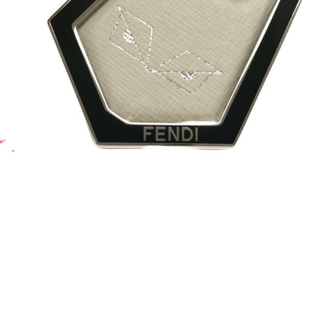 【美品】 FENDI / フェンディ | モンスター レザー バッグ チャーム キーホルダー | ー | ホワイト/イエロー