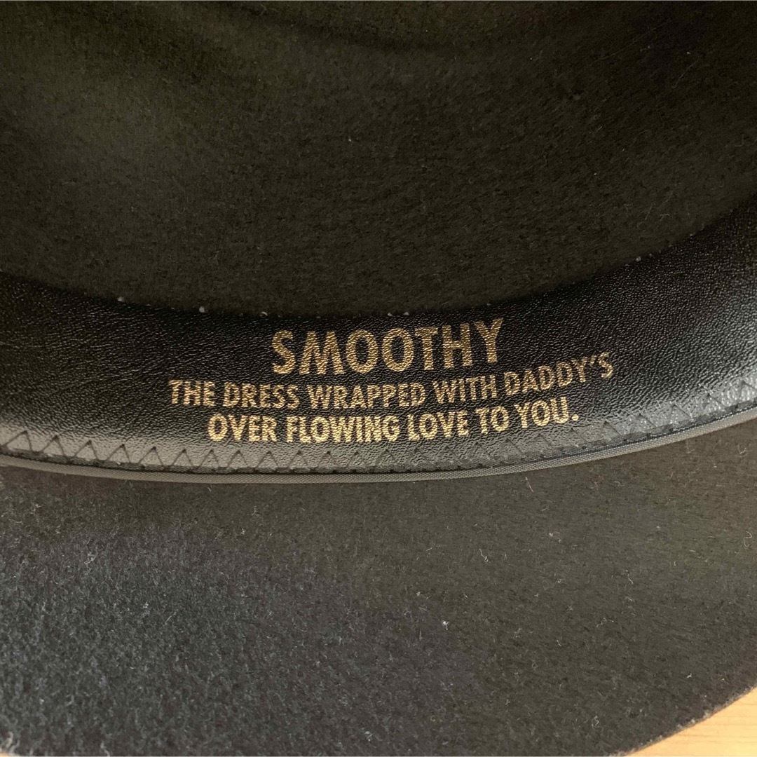 SMOOTHY(スムージー)のsmoothy黒ハット キッズ/ベビー/マタニティのこども用ファッション小物(帽子)の商品写真