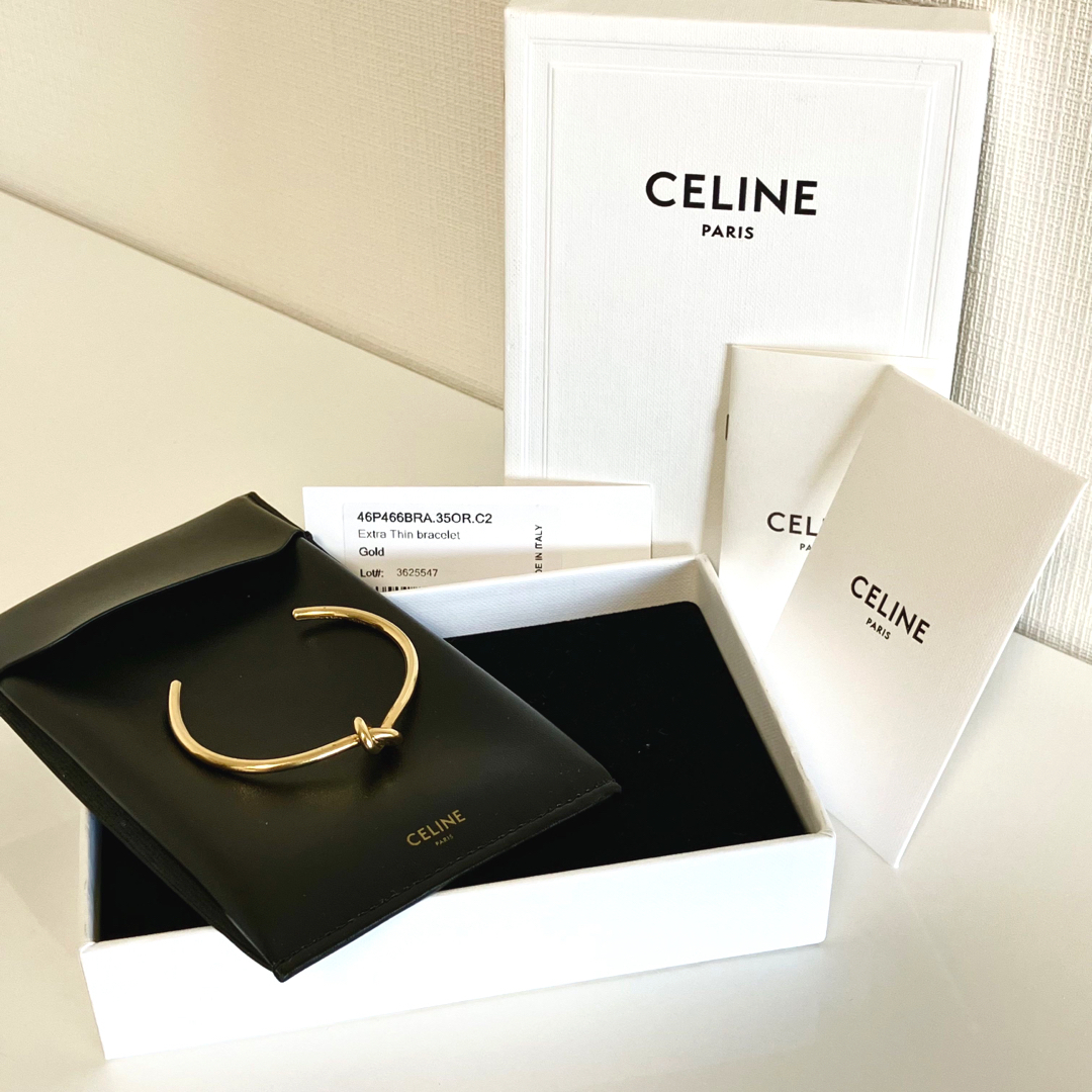 激レア☆CELINE セリーヌ ノットバングル ゴールド