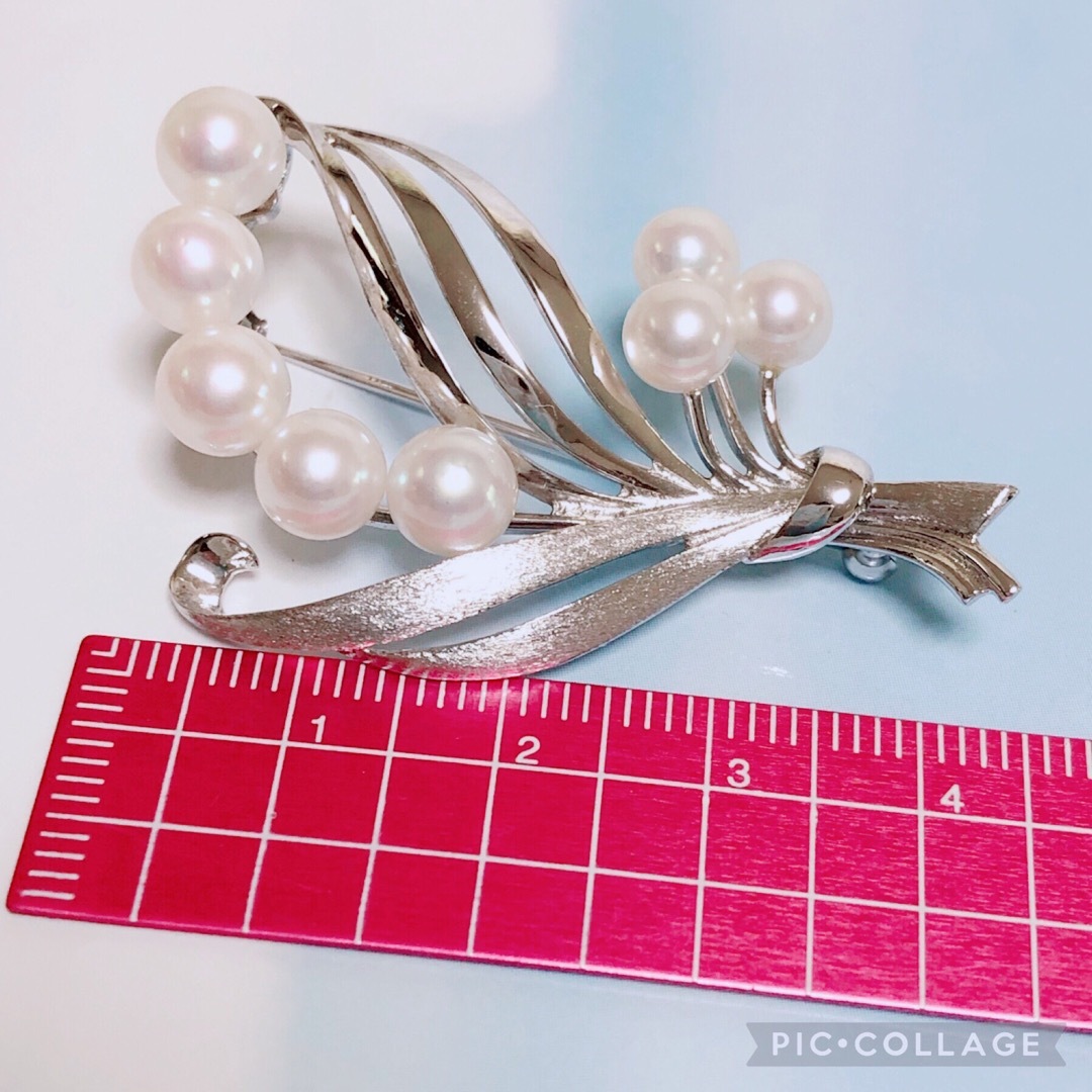 MIKIMOTO(ミキモト)のミキモトブローチ💐　エレガントなフラワーブーケモチーフ🌹✨ レディースのアクセサリー(ブローチ/コサージュ)の商品写真