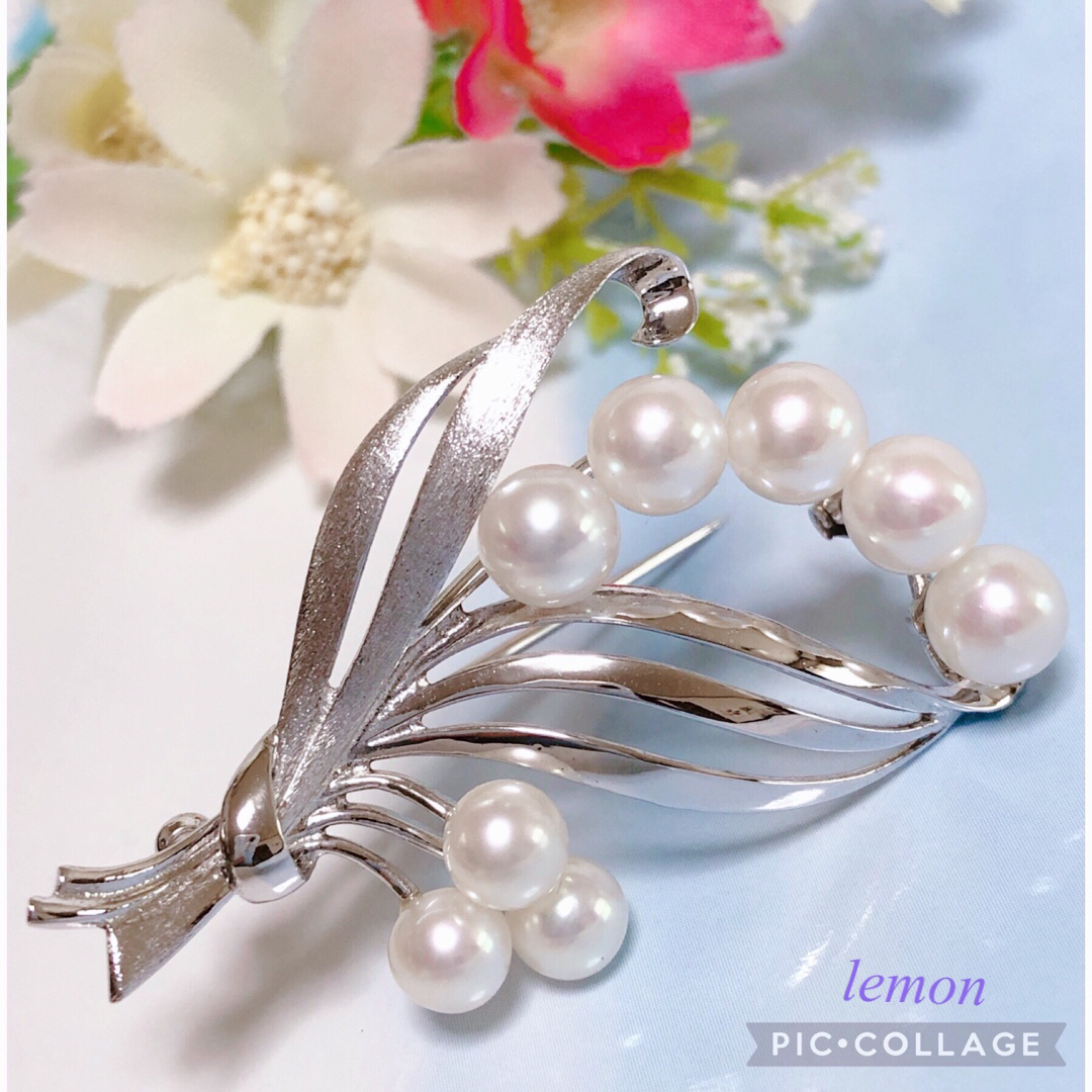 MIKIMOTO(ミキモト)のミキモトブローチ💐　エレガントなフラワーブーケモチーフ🌹✨ レディースのアクセサリー(ブローチ/コサージュ)の商品写真