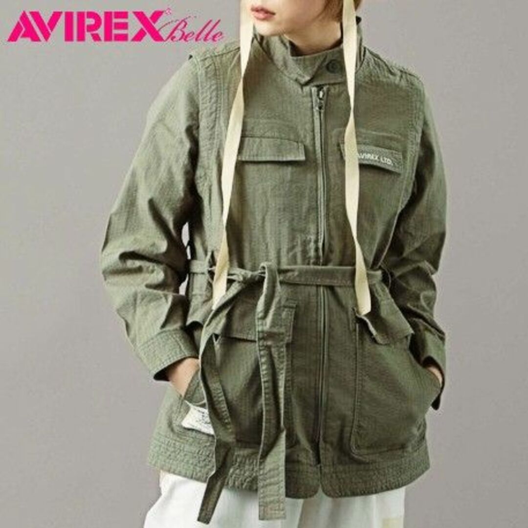 AVIREX - 新品 アヴィレックス 麻混 リップストップ 2WAYジャケット M