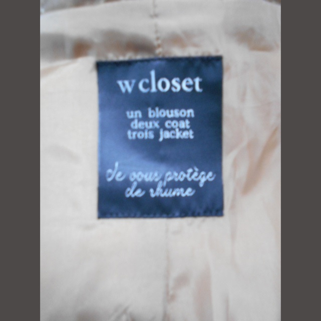 w closet(ダブルクローゼット)のダブルクローゼット w closet ダッフルコート ショート丈 ファー レディースのジャケット/アウター(ダッフルコート)の商品写真