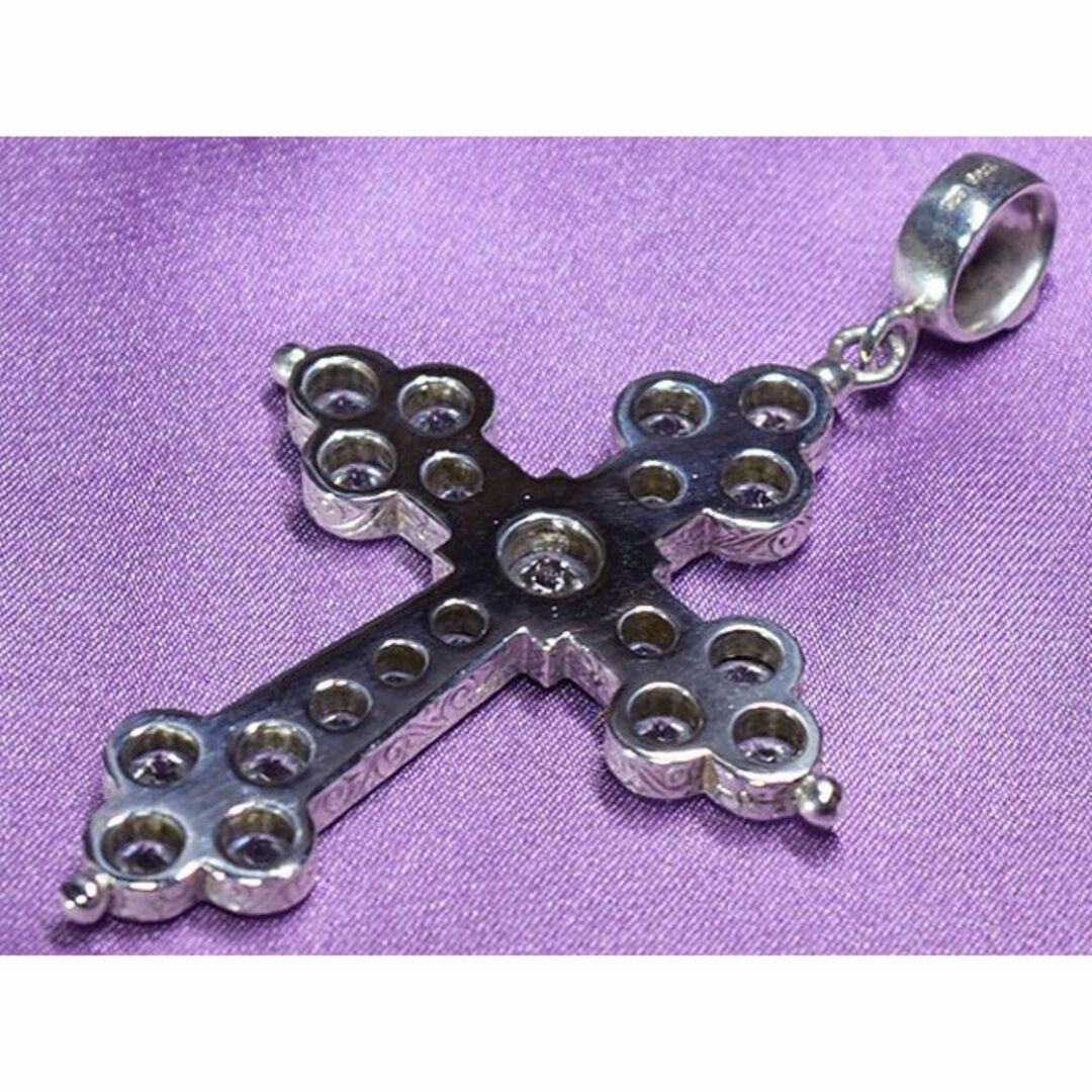 Loree Rodkin GIANT GOTHIC CROSS SV/CZ