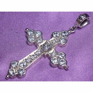 Loree Rodkin GIANT GOTHIC CROSS SV/CZ