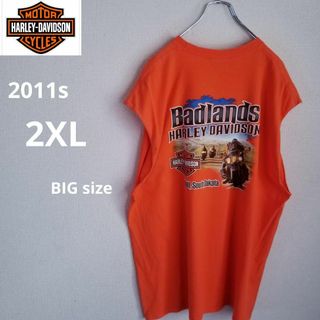 ハーレーダビッドソン(Harley Davidson)の2011s ハーレーダビットソン　ノースリーブ　2XL ビックサイズ　ゆるだぼ(Tシャツ/カットソー(半袖/袖なし))